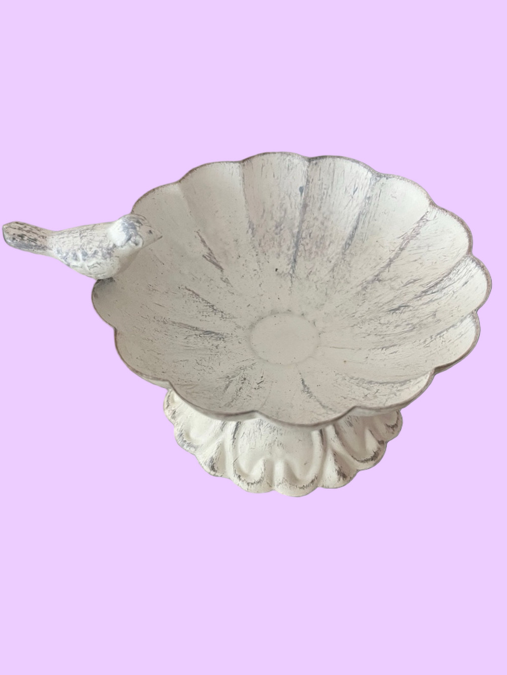Vintage and Unique Bird Bath Dish